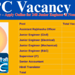 NHPC Vacancy 2025: Exciting Opportunity – Apply Online for 248 Junior Engineer & Non-Executive Vacancies NHPC Vacancy 2025