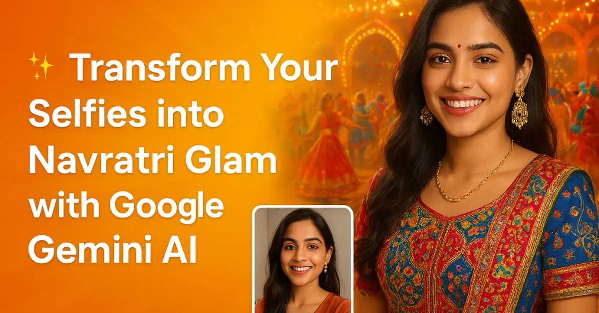 Navratri looks with Google Gemini Ai