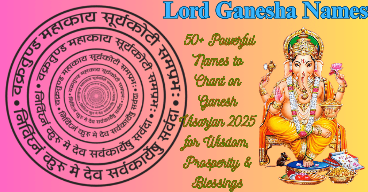 Lord Ganesha Names