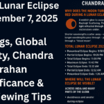 🌕 Total Lunar Eclipse on September 7, 2025: Timings, Global Visibility, Chandra Grahan Significance & Safe Viewing Tips 🌕 Total Lunar Eclipse on September 7, 2025