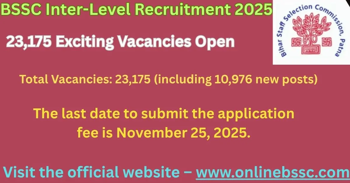BSSC Inter-Level Recruitment 2025