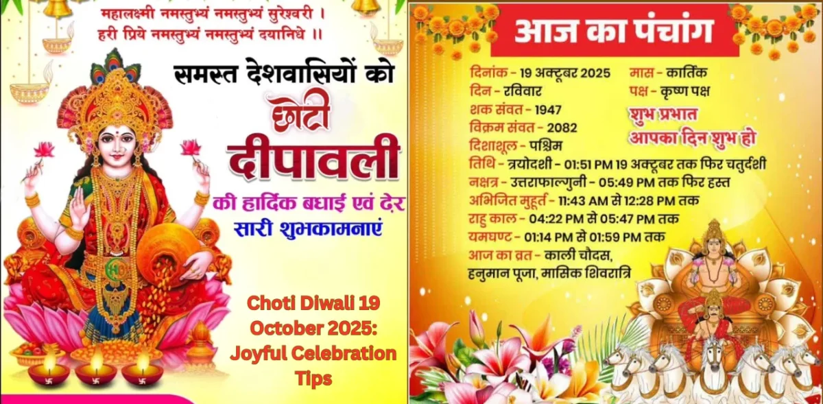 Choti Diwali 19 October 2025