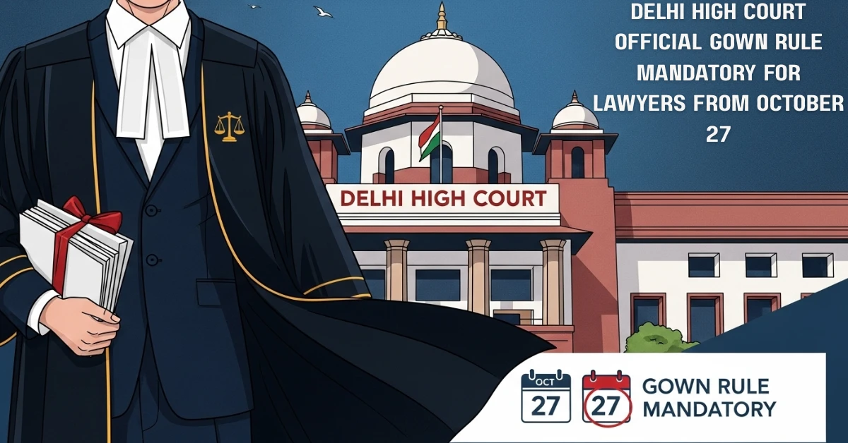 Delhi High Court Official Gown Rule Mandatory for Lawyers