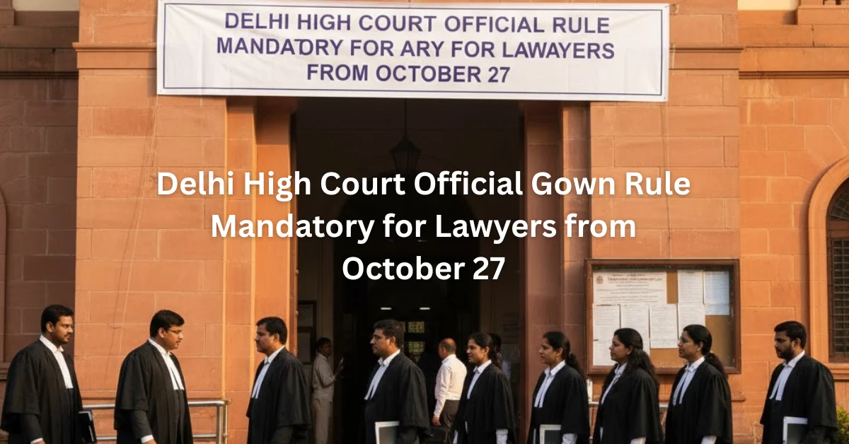 Delhi High Court Official Gown Rule Mandatory for Lawyers