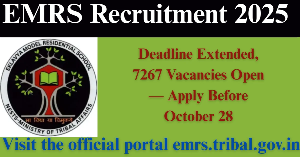 EMRS Recruitment 2025