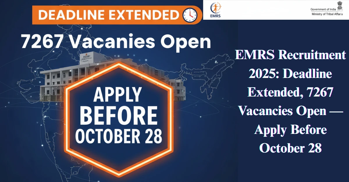 EMRS Recruitment 2025