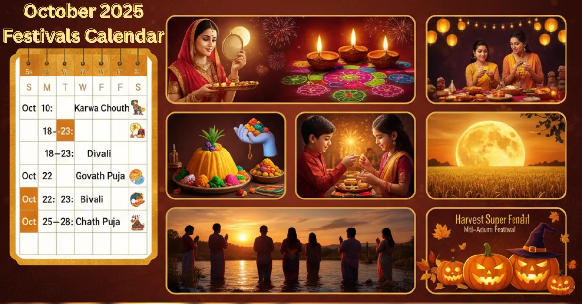 October 2025 Festivals Calendar