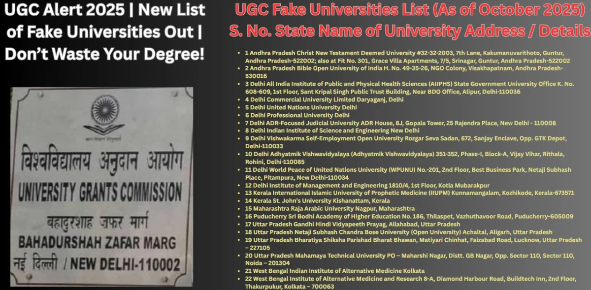 UGC Alert 2025