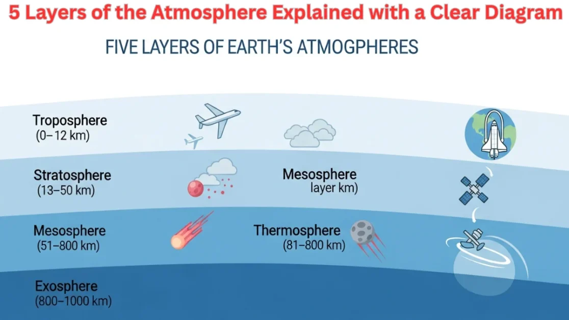 5 Layers of the Atmosphere