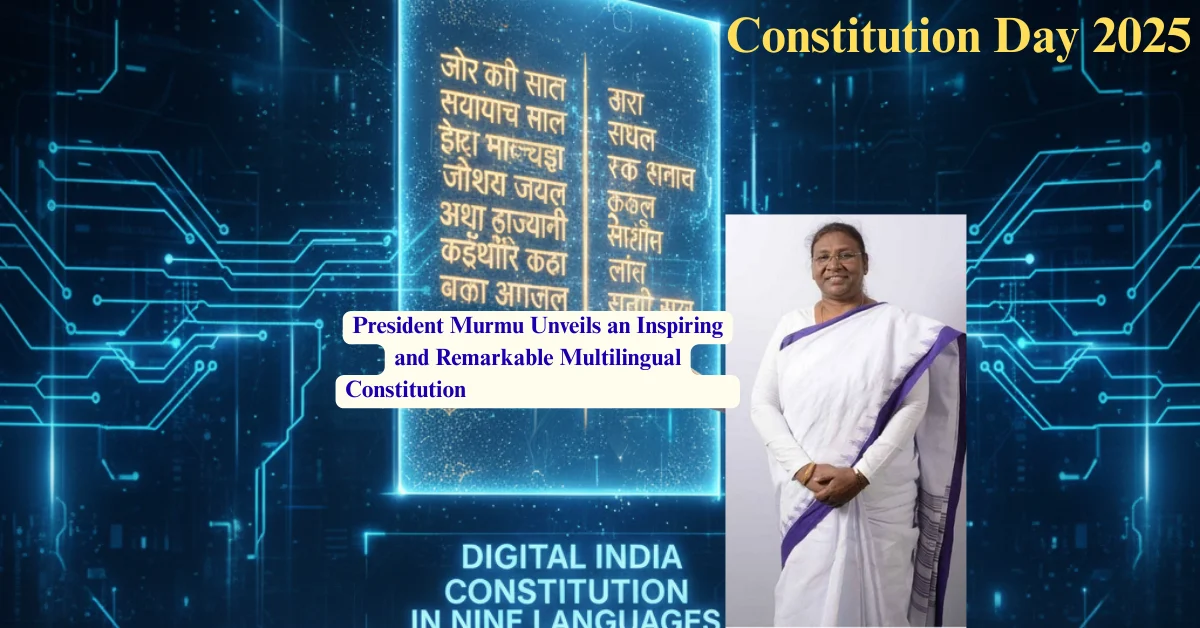 Constitution Day 2025: President Murmu Unveils an Inspiring and Remarkable Multilingual Constitution