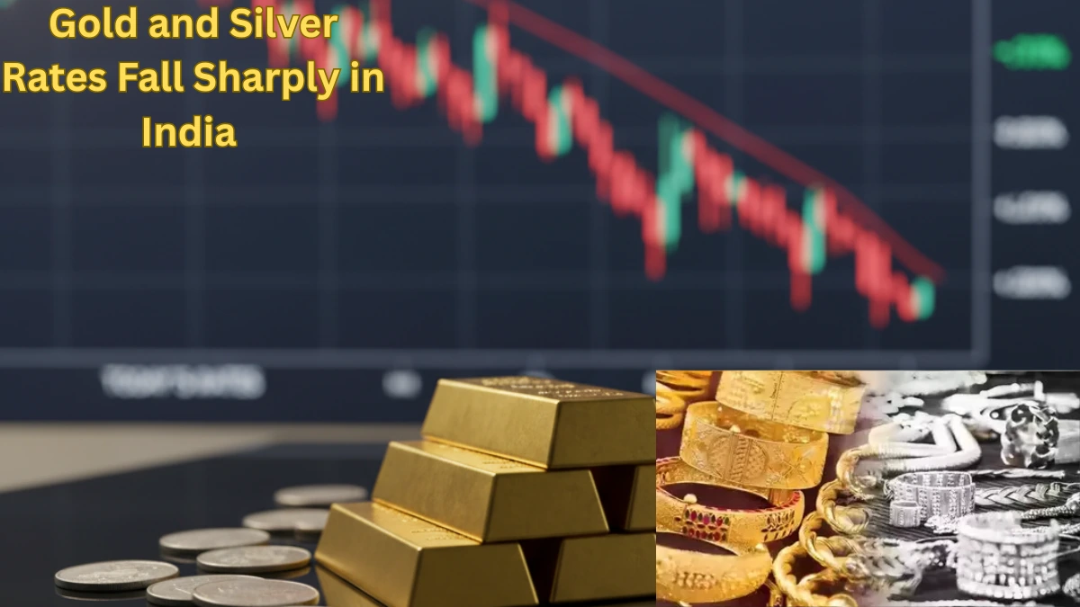 Gold and Silver Rates Fall Sharply in India — What Today’s Price Drop Means for Buyers and Investors