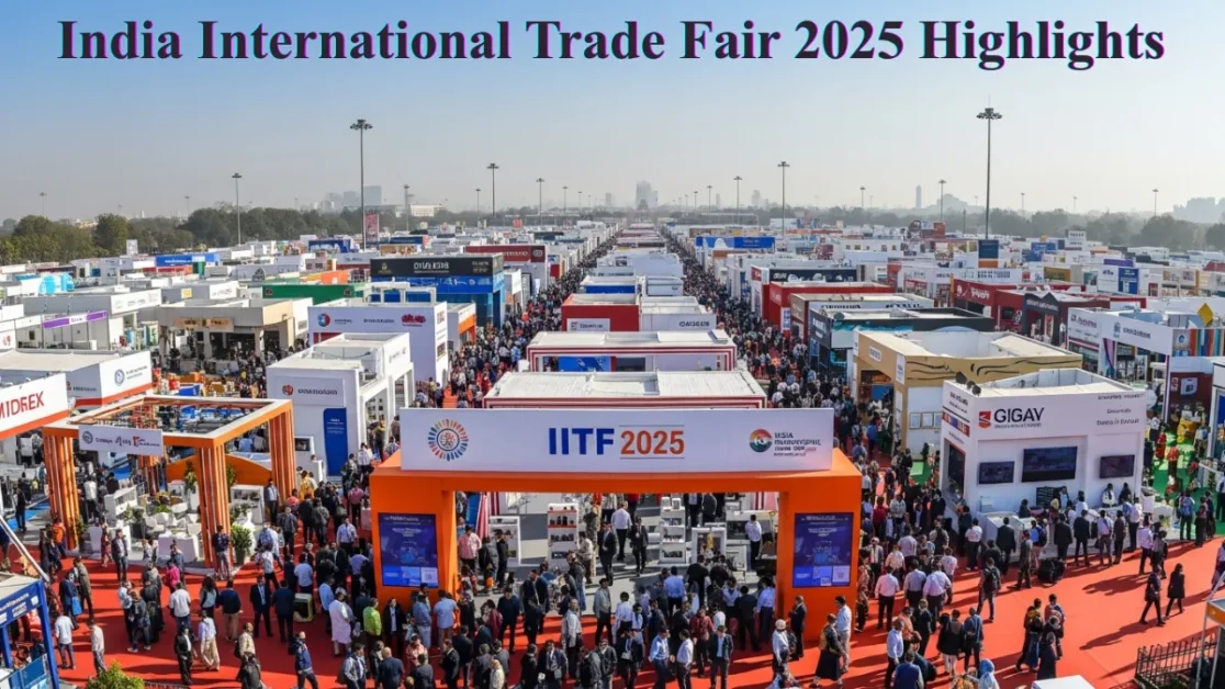 India International Trade Fair 2025 highlights at Pragati Maidan with colorful pavilions and visitors