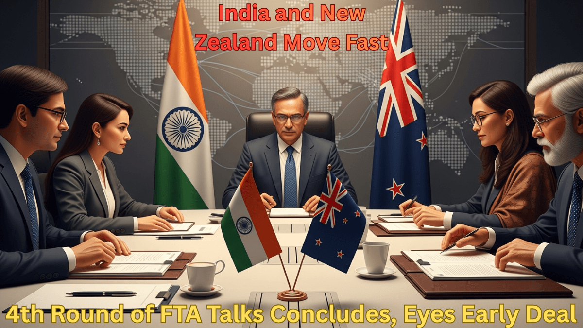 India & New Zealand Move Fast: 4th Round of FTA Talks Concludes, Eyes Early Deal