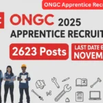 ONGC Apprentice Recruitment 2025: Last Date Extended to November 17 – Apply for 2,623 Posts for a Great Opportunity ONGC Apprentice Recruitment 2025 update announcing extension of the last date to November 17 for 2,623 apprentice posts, with ONGC logo and candidates illustrated