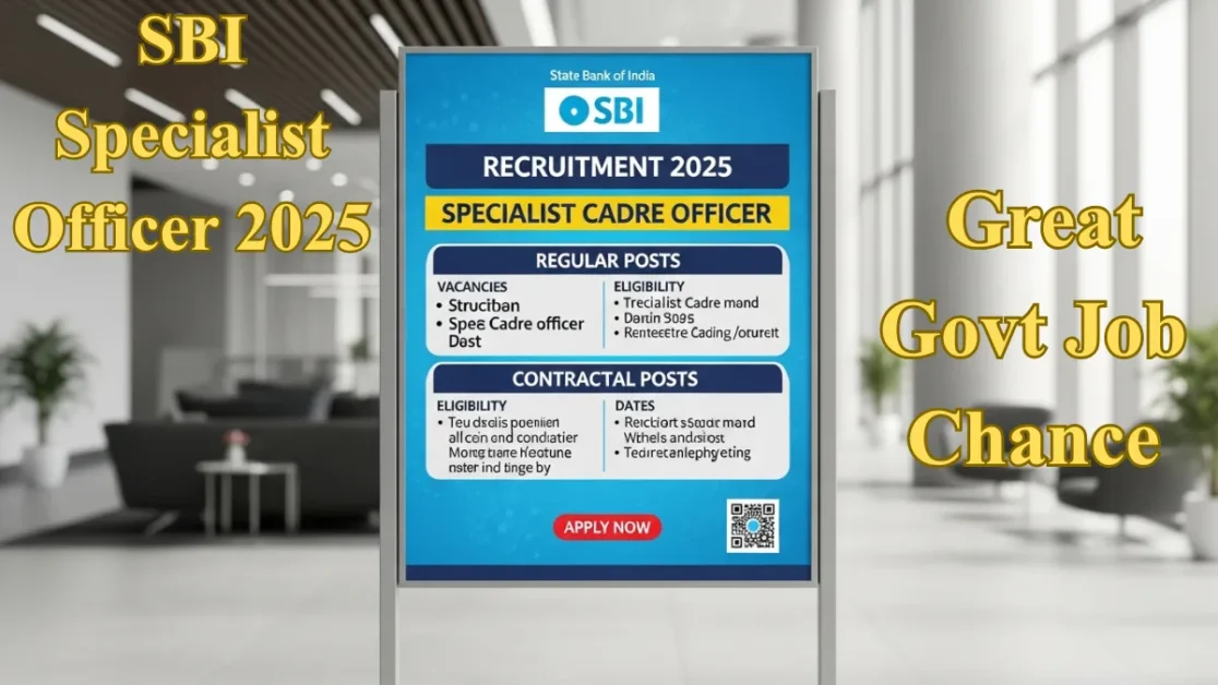 SBI Specialist Officer 2025: Great Govt Job Chance