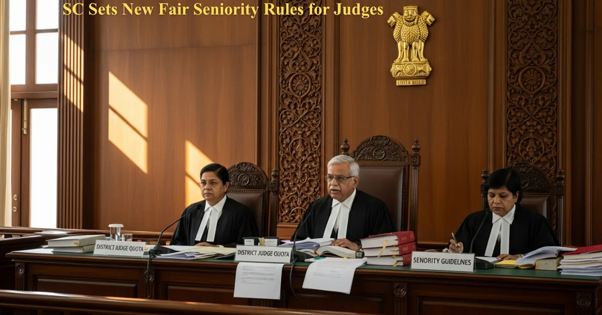 SC Sets New Fair Seniority Rules for Judges