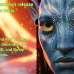 Avatar: Fire and Ash Releasing on December 19 – Cast, Storyline, Languages & Visual Breakdown “Avatar Fire and Ash movie poster close-up of Na’vi warrior face with glowing eye and fire background.”