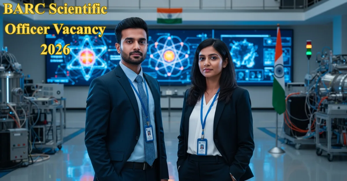 BARC Scientific Officer Vacancy 2026 with Rs 74,000 stipend and OCES DGFS training program