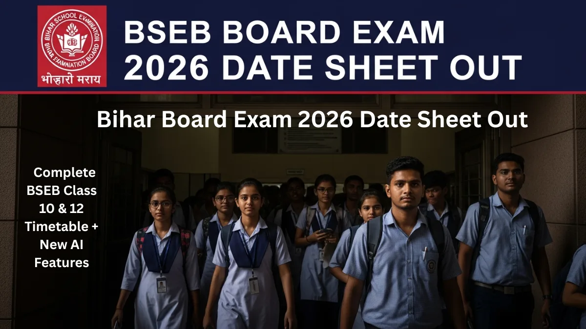 Bihar Board Exam 2026 Date Sheet Out