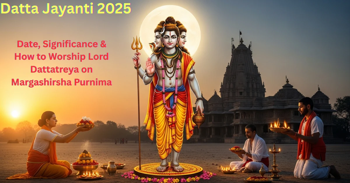 Datta Jayanti 2025 celebration under Margashirsha Purnima full moon