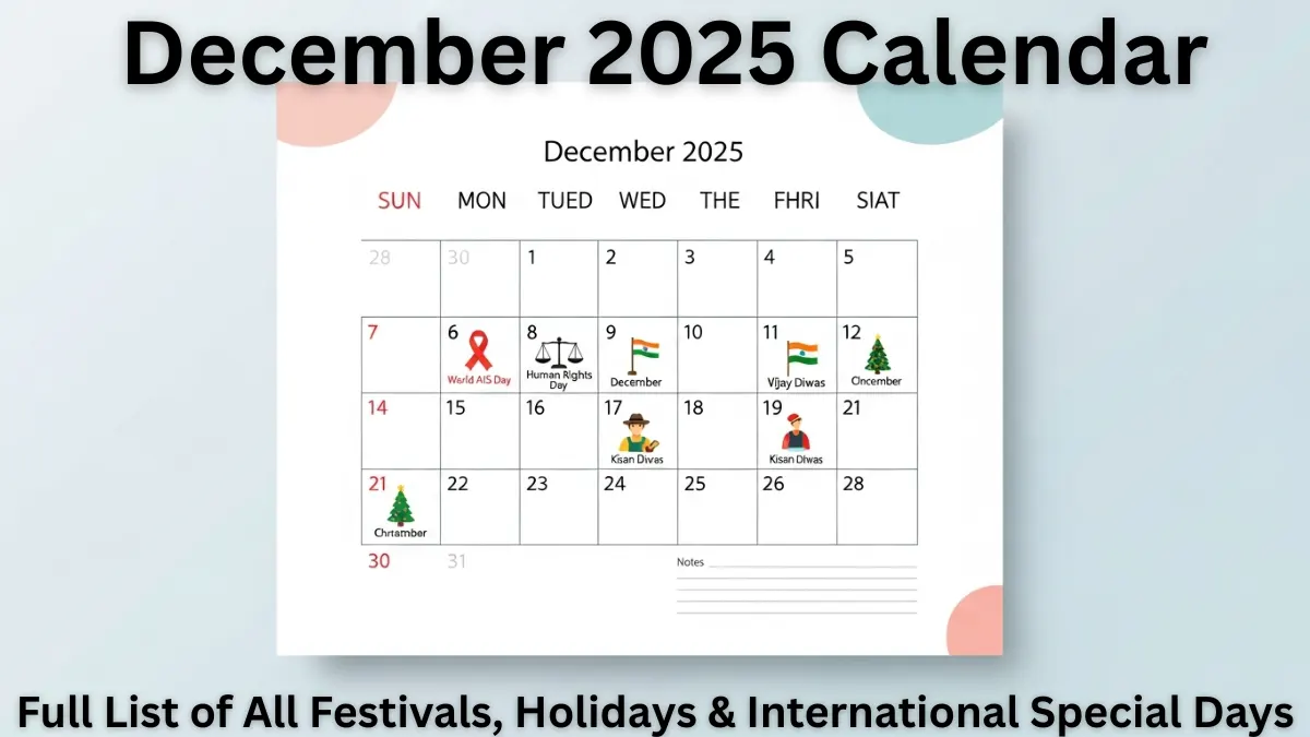 December 2025 Calendar