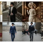 French Classic Fashion Gemini AI Prompts showcasing traditional French outfits