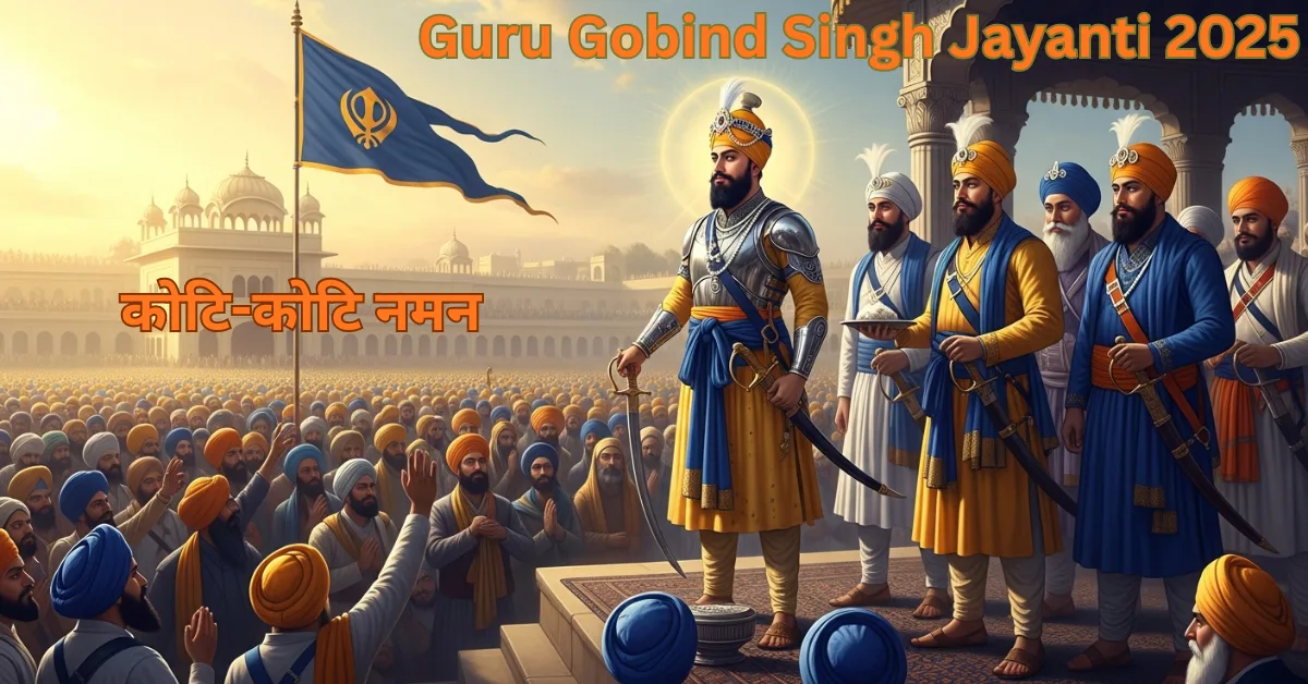 Guru Gobind Singh Ji establishing the Khalsa Panth with five Pyare at Anandpur Sahib – Sikh history and bravery moment
