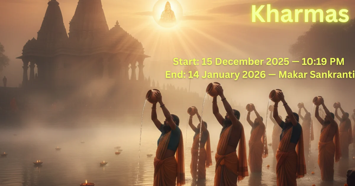 Surya Dev worship during Kharmas 2025 spiritual month in Hindu astrology