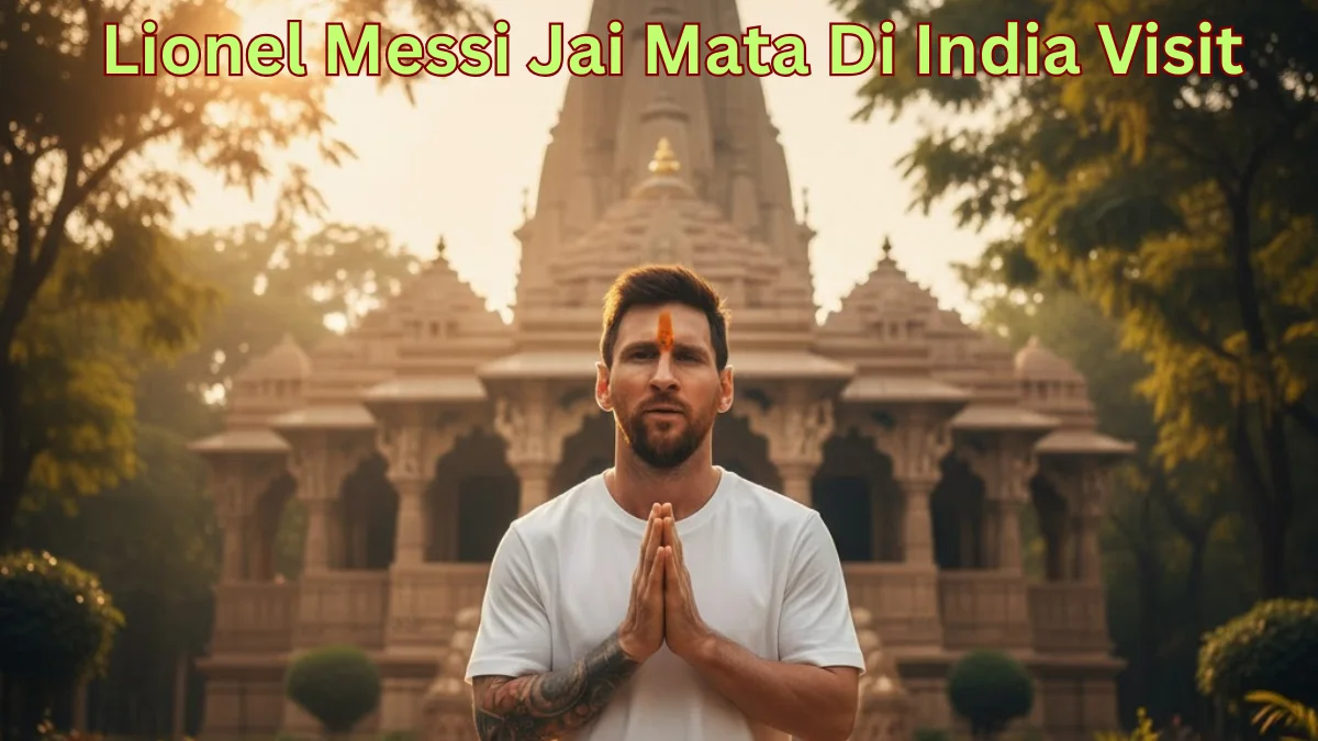 Lionel Messi Jai Mata Di India Visit