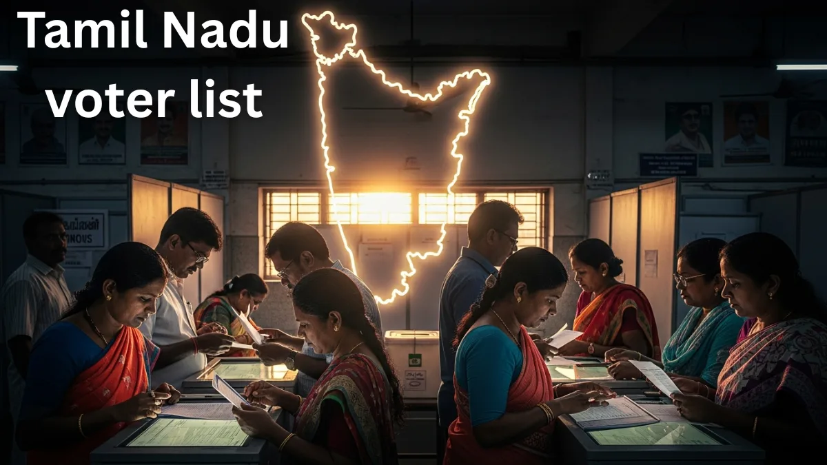 Tamil Nadu SIR Voter Listverification online portal screenshot concept
