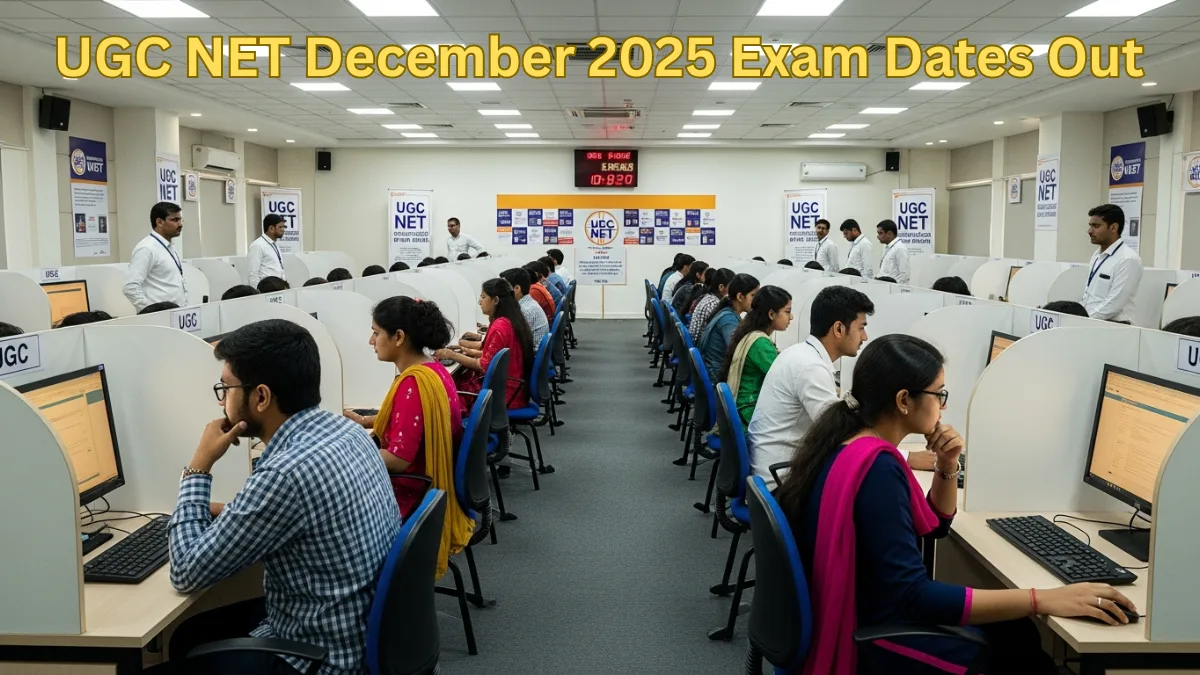UGC NET December 2025 subject-wise exam date schedule online exam hall image