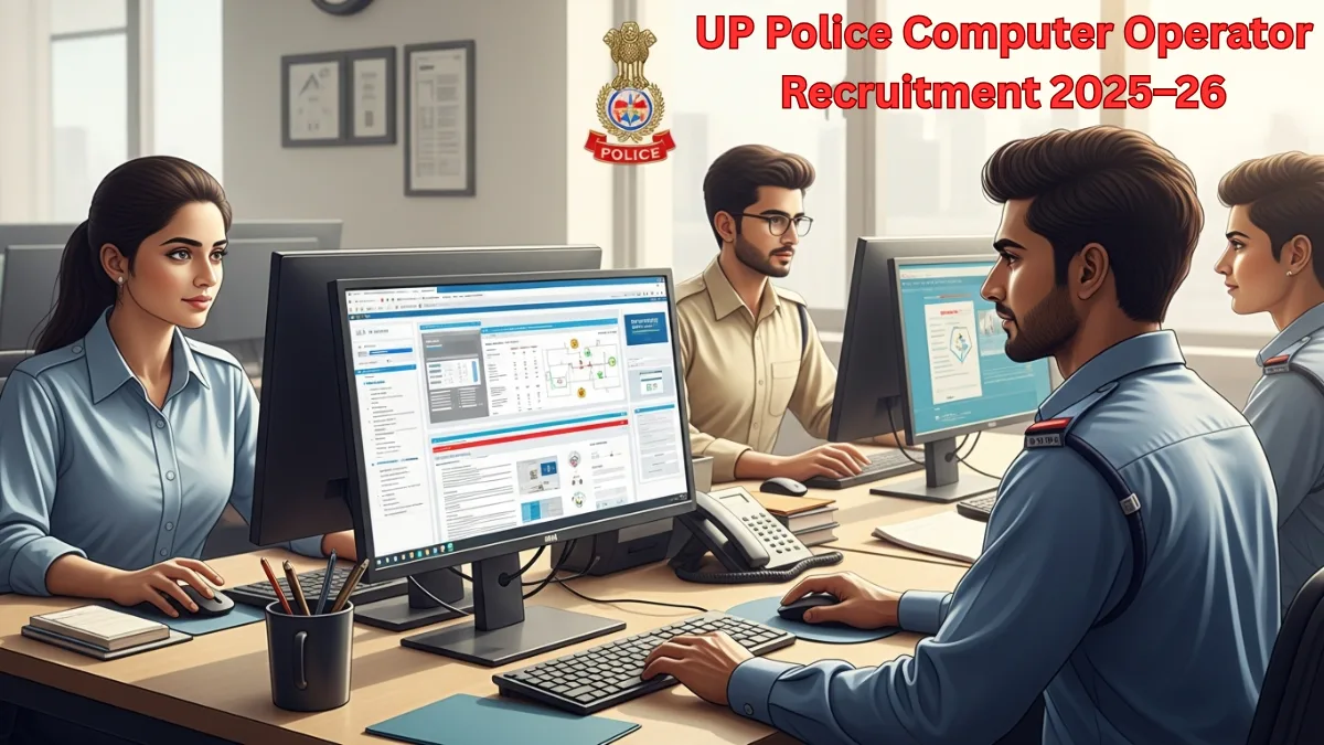 UP Police Computer Operator Grade A Recruitment 2025 notification for 1352 vacancies with online application details