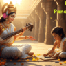 Basant Panchami 2026 date Saraswati Puja celebration with child learning and spring symbolism