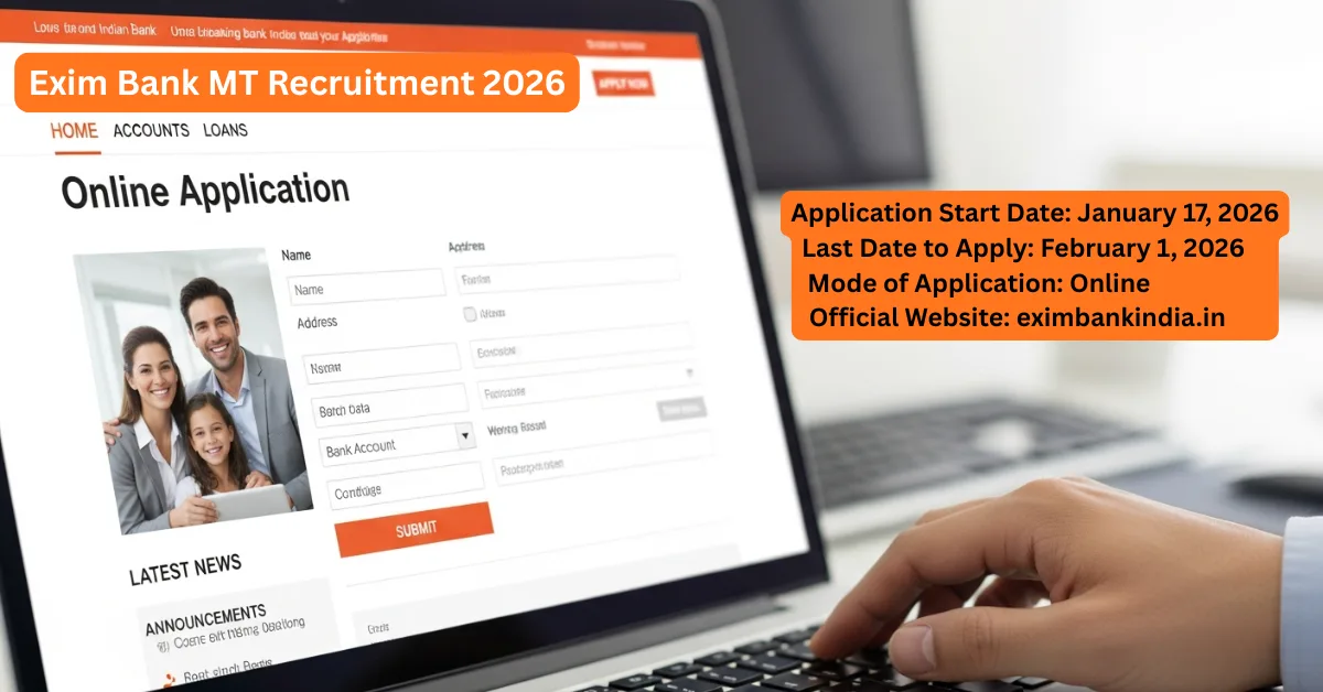 Exim Bank MT Recruitment 2026
