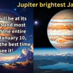 Jupiter shining at its brightest in the night sky on January 10, offering the clearest view of the planet this year