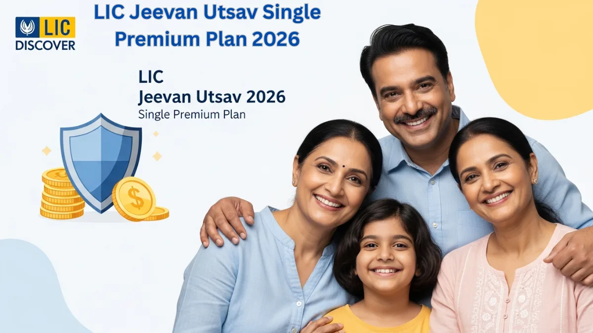 LIC Jeevan Utsav 2026 single premium life insurance plan launched by LIC with lifelong coverage and policy revival benefits for lapsed policies