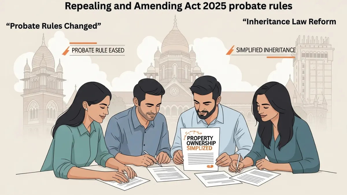 Repealing and Amending Act 2025 probate rules