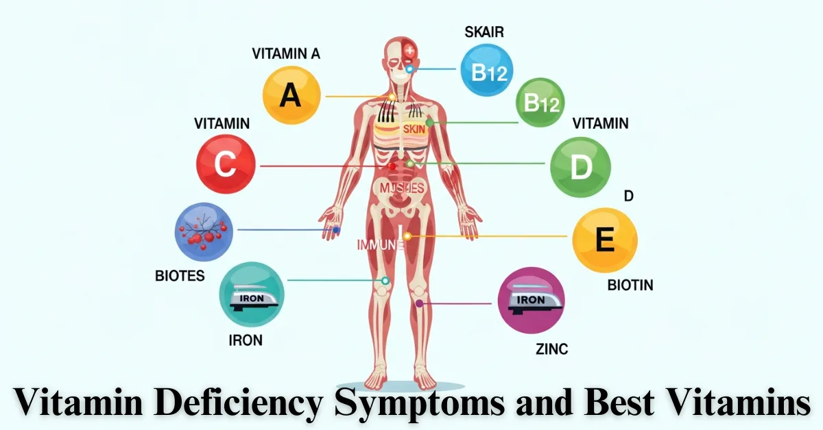 Vitamin Deficiency Symptoms and Best Vitamins