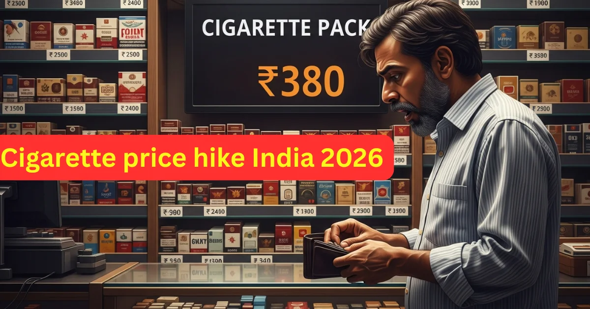 Cigarette prices in India surge after Budget 2026 as a ₹200 pack rises to ₹380, impacting smokers nationwide