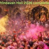 Mathura Vrindavan Holi 2026 complete schedule