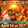 Indian Solar New Year 2026 Date (April 14 or 15)