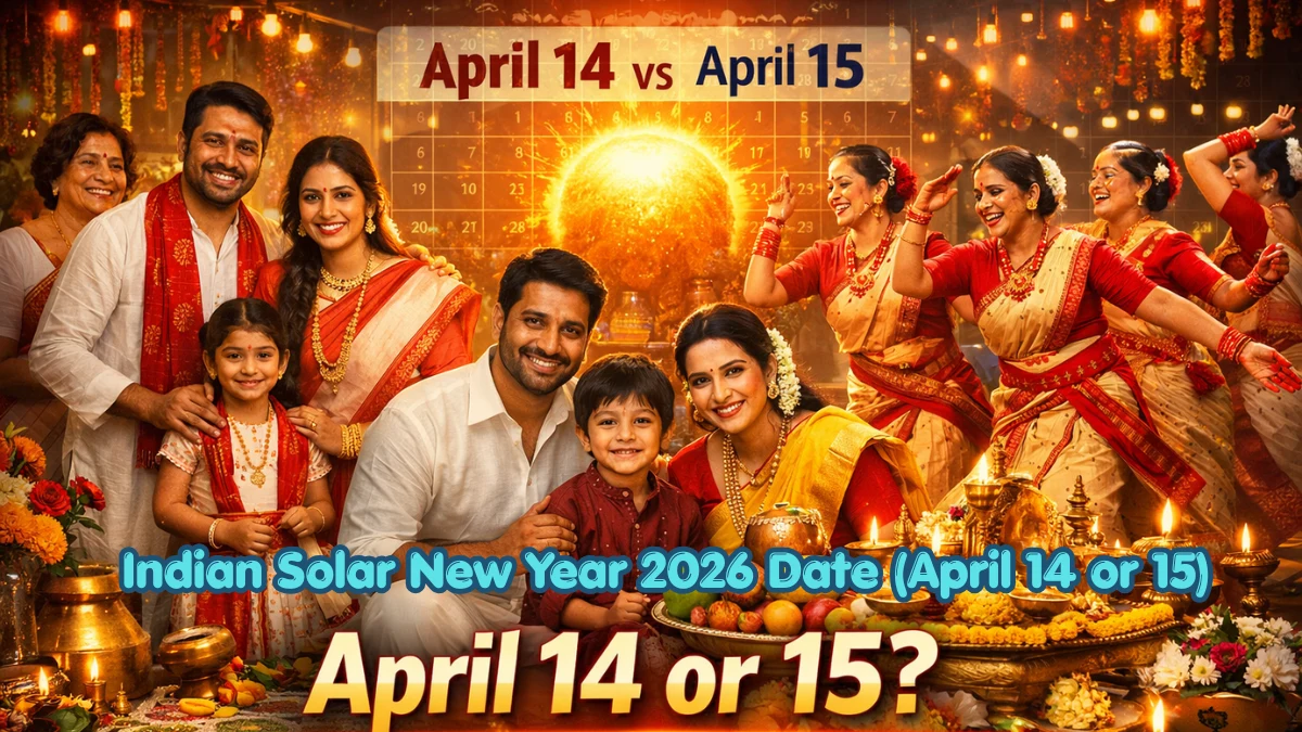 Indian Solar New Year 2026 Date (April 14 or 15)