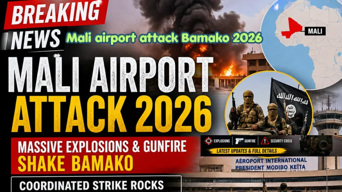 Mali airport attack Bamako 2026