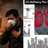 Oil Refinery fire health Effects