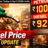 Petrol Diesel Price Today 4 April 2026 India