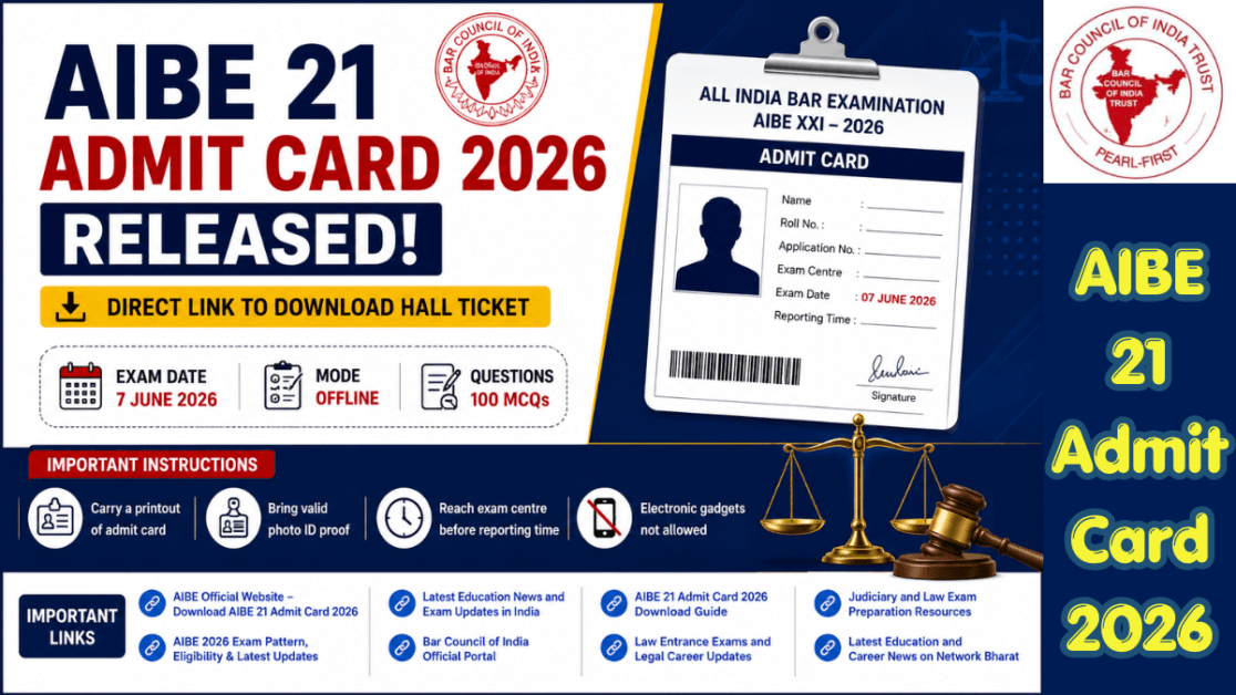 AIBE 21 Admit Card 2026