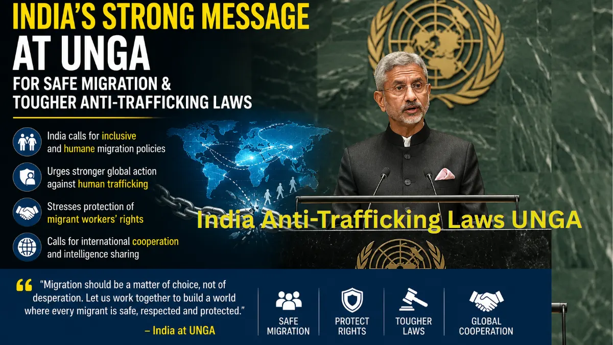 India anti-trafficking laws UNGA