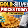 Gold Silver Price Today 27 October 2026