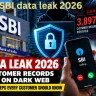 SBI data leak 2026